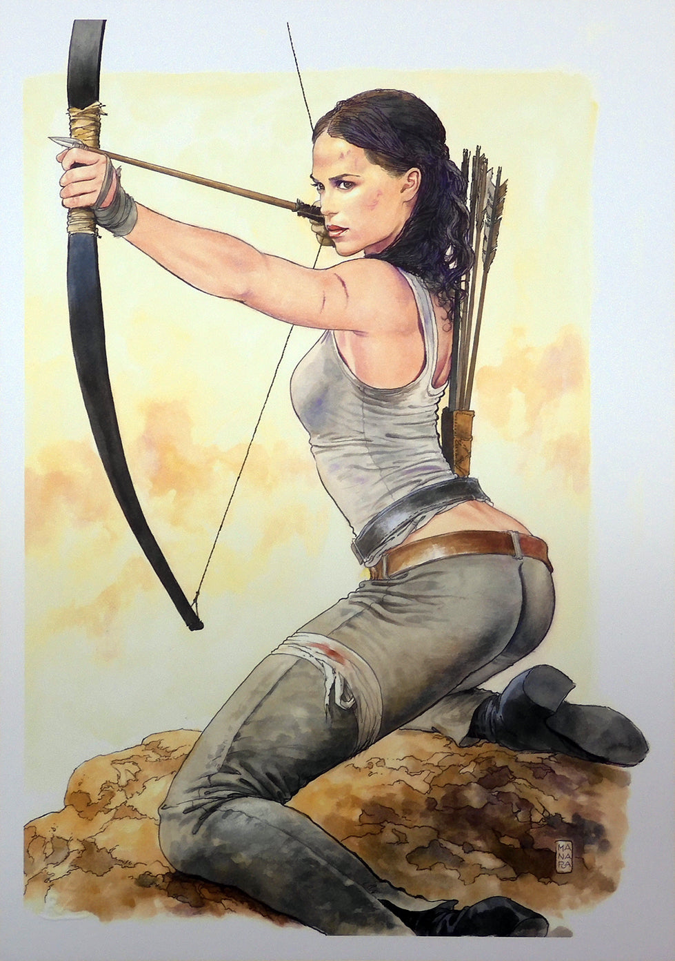 Stampa Attrice Alicia Vikander Non Firmata