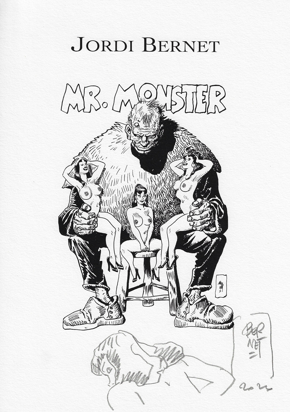 Bernet Portfolio Mr. Monster con disegno originale 24