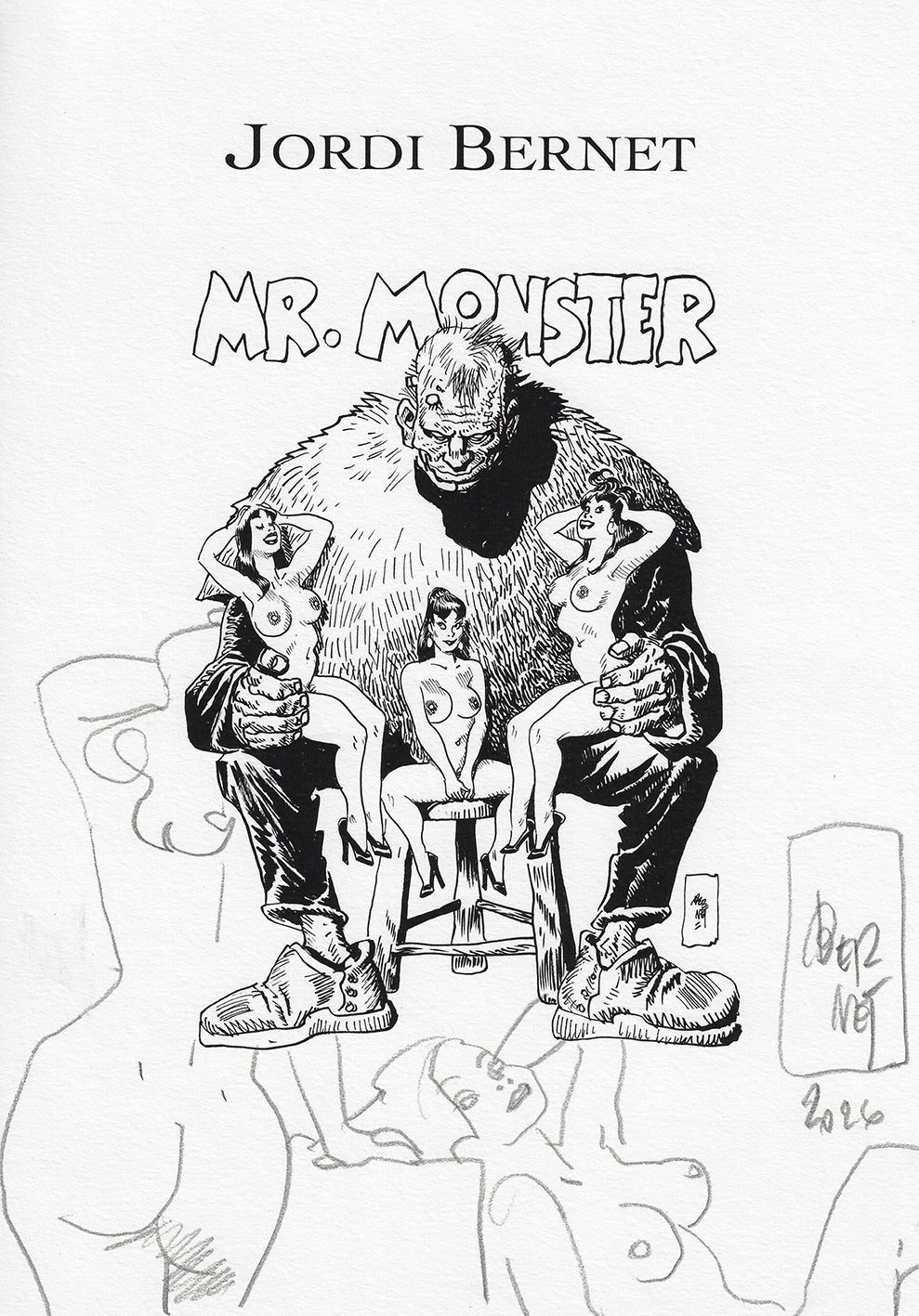 Bernet Portfolio Mr. Monster con disegno originale 23