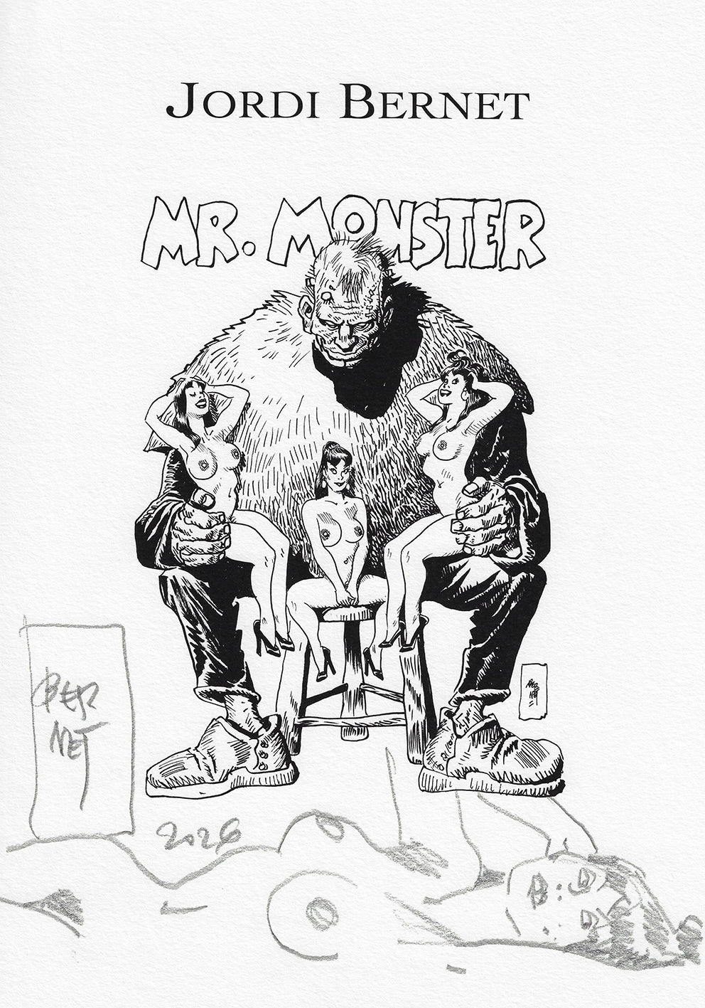 Bernet Portfolio Mr. Monster con disegno originale 12