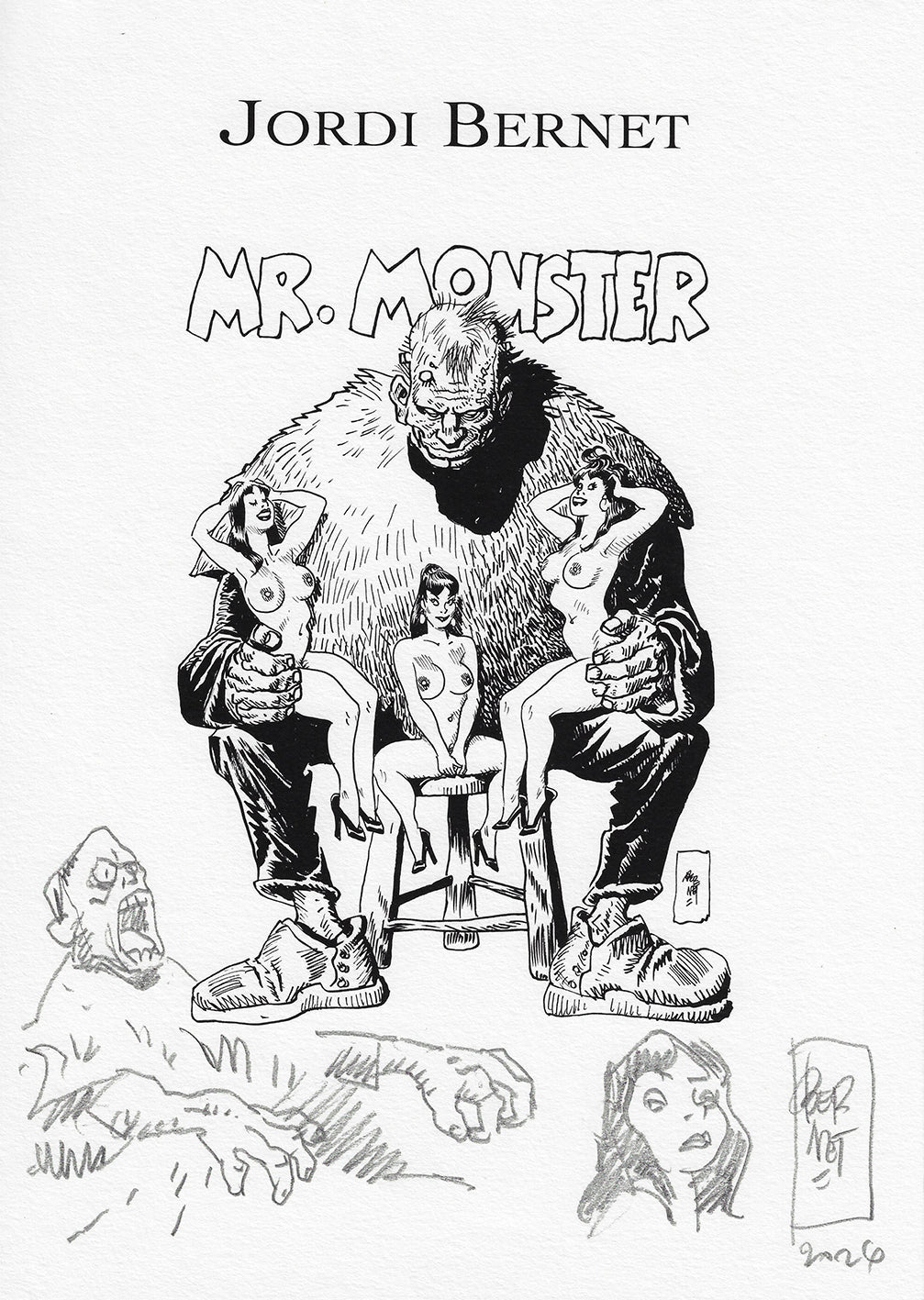 Bernet Portfolio Mr. Monster con disegno originale 15
