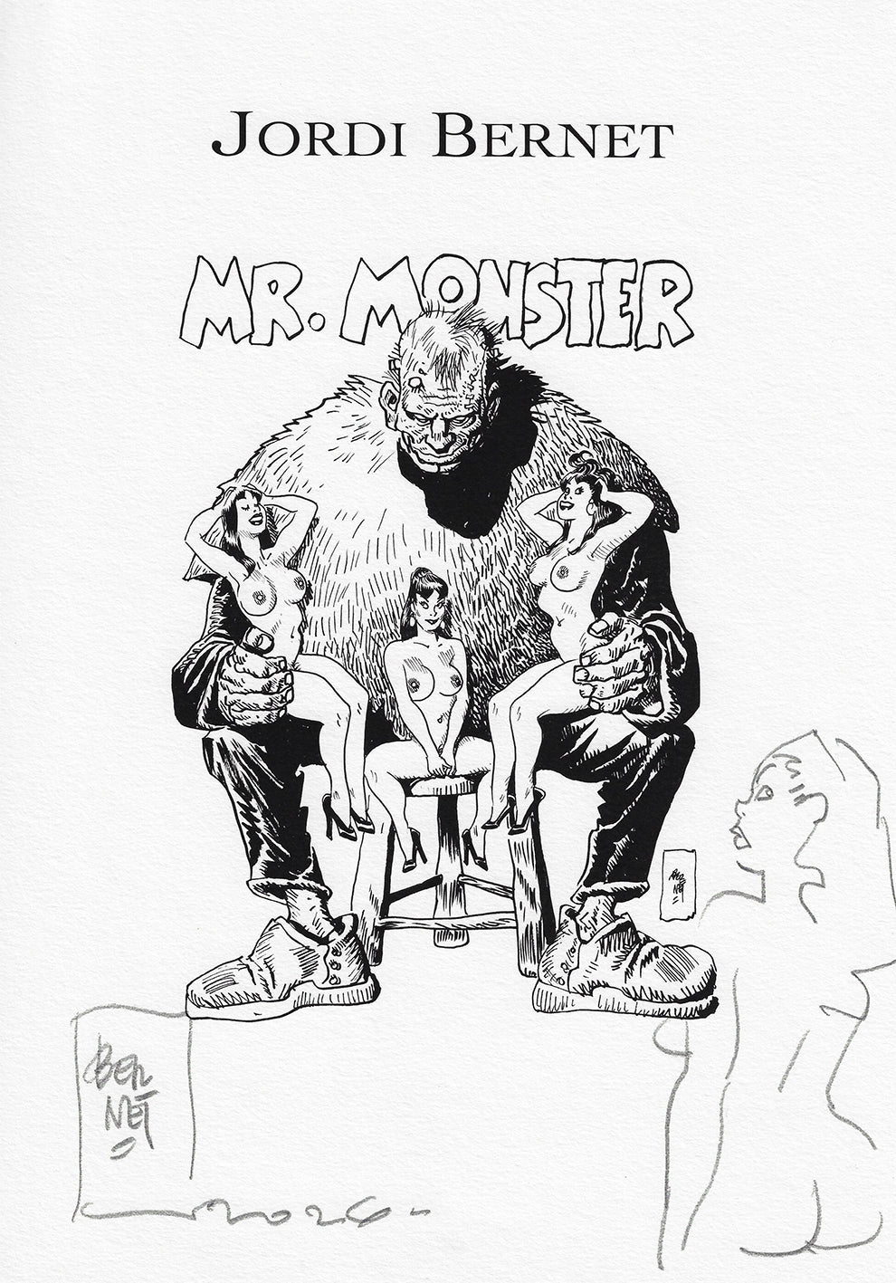 Bernet Portfolio Mr. Monster con disegno originale 17