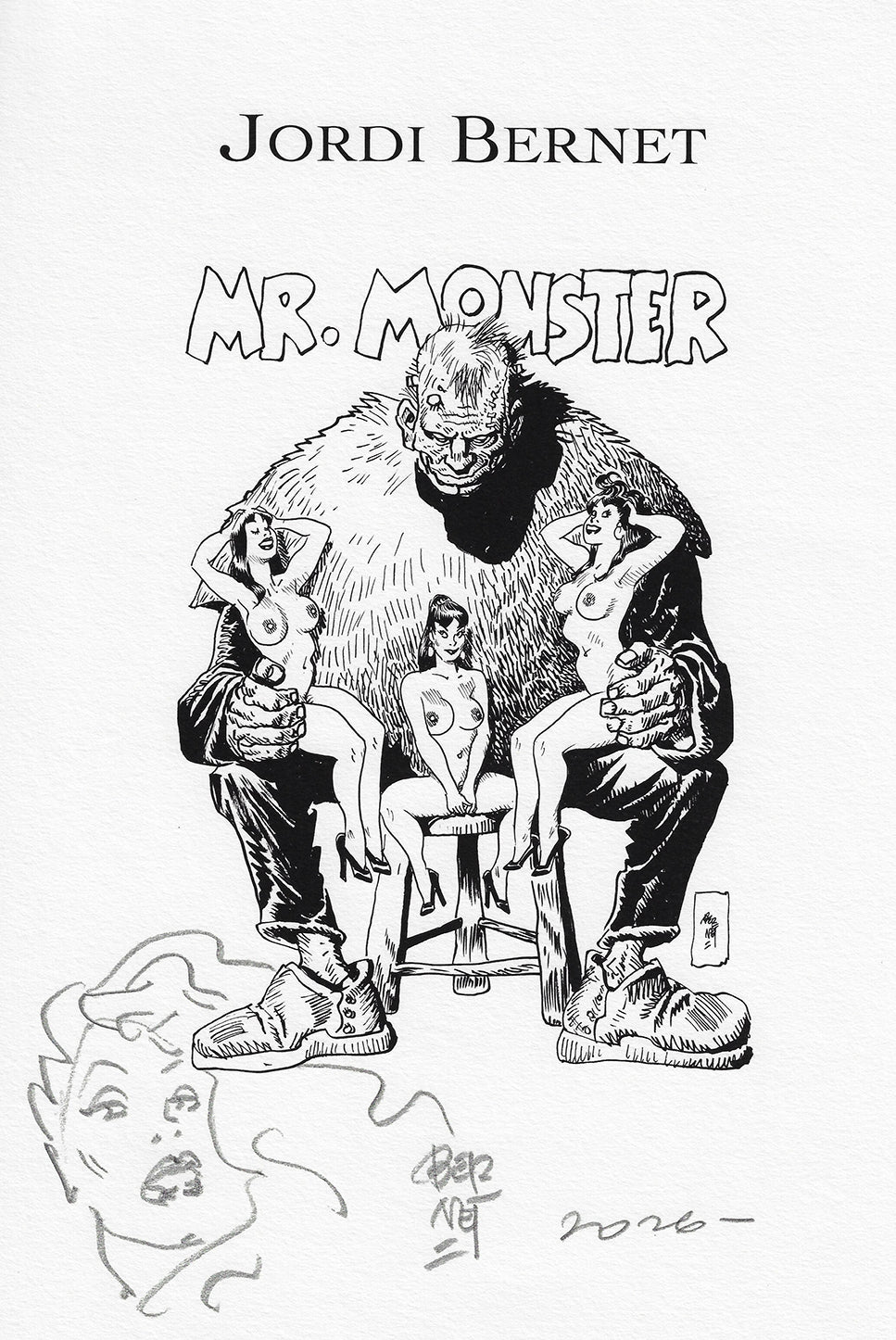 Bernet Portfolio Mr. Monster con disegno originale 18
