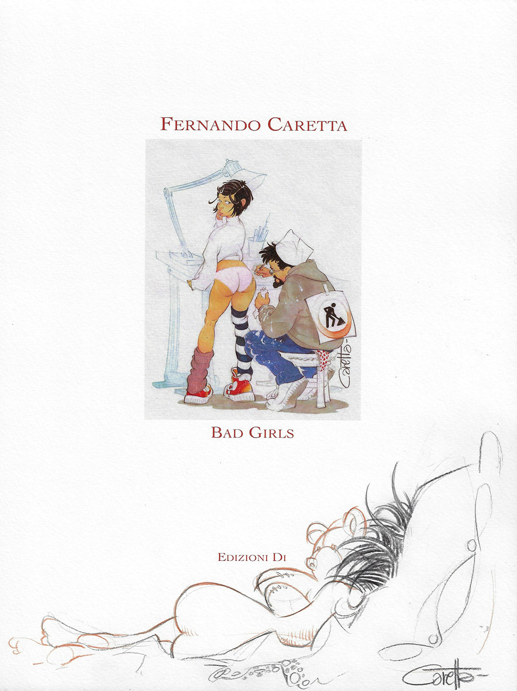 Bad Girls Portfolio with original drawing 2