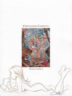 Peace Girls Portfolio with original drawing 11, Roman numerals