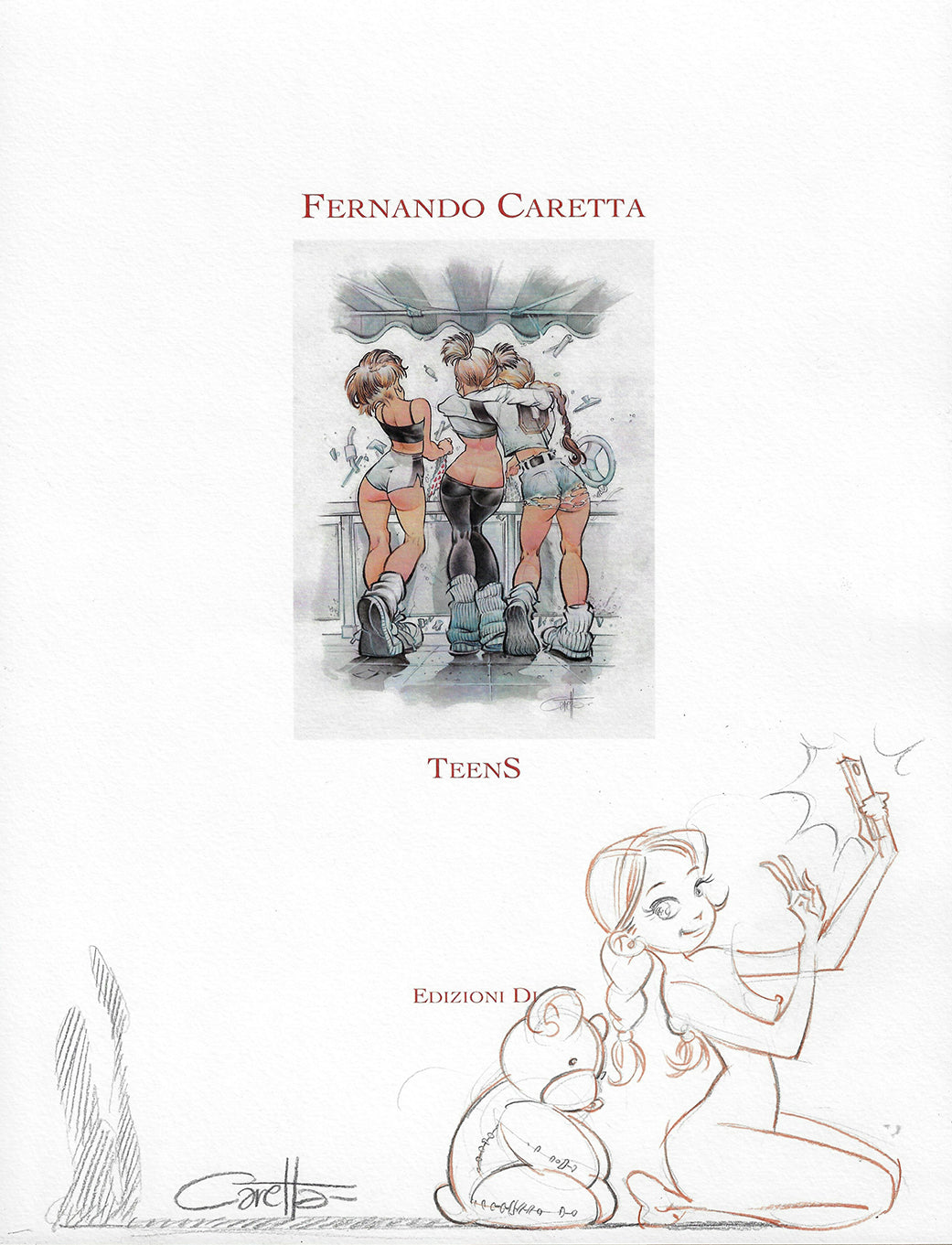 Teens Portfolio With Original Drawing 2