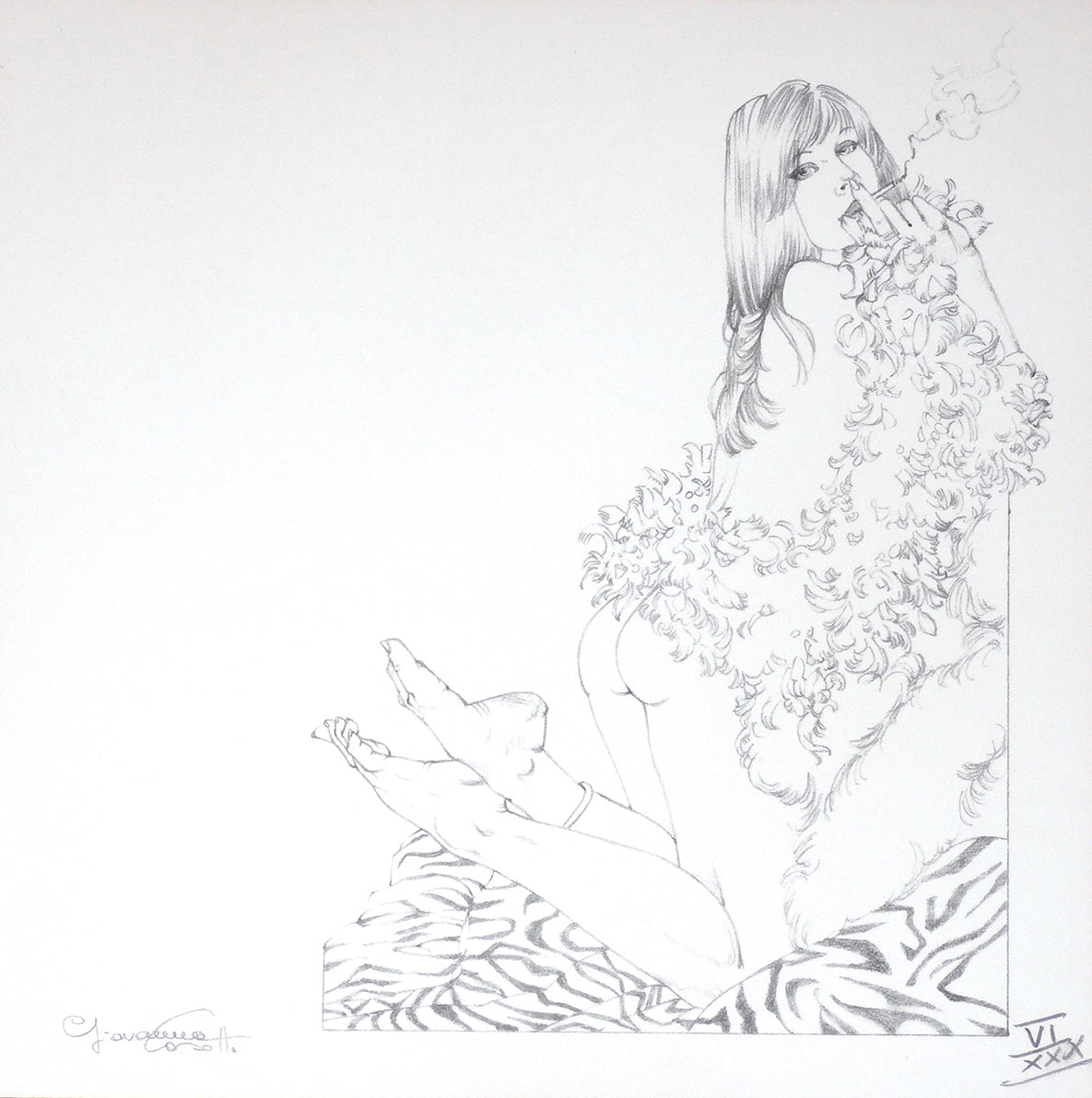 Portfolio Libro nero - Prurito con disegno originale 28