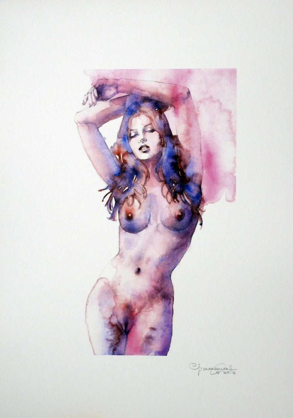 Casotto Portfolio  Acquarelle 2 con disegno originale 10