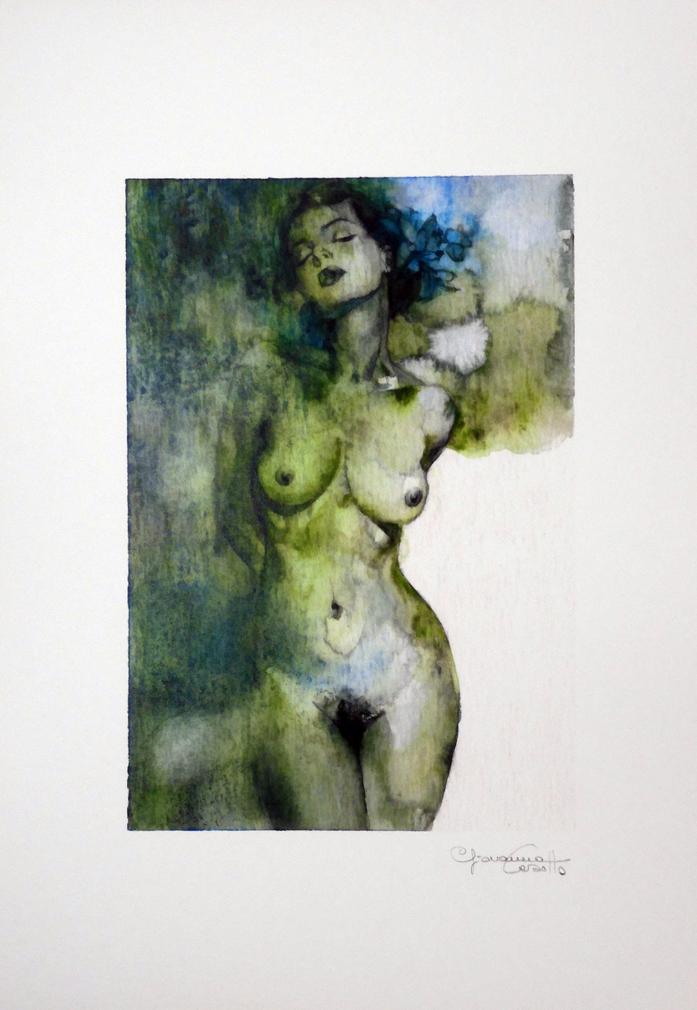 Casotto Portfolio Acquarelle 2 con disegno originale 12