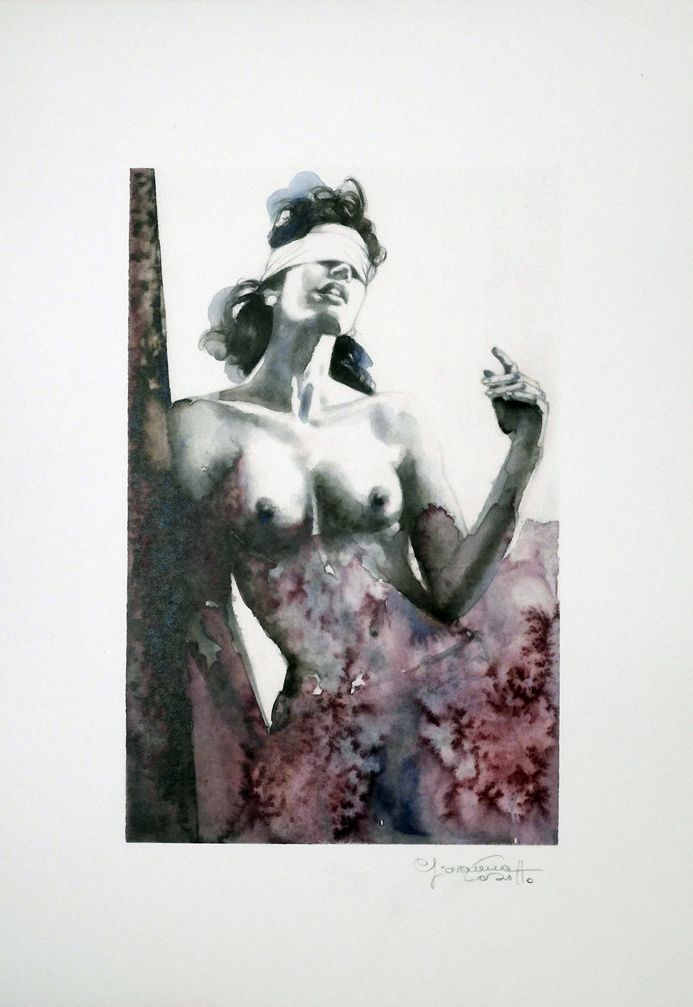 Casotto Portfolio  Acquarelle 2 con disegno originale 6