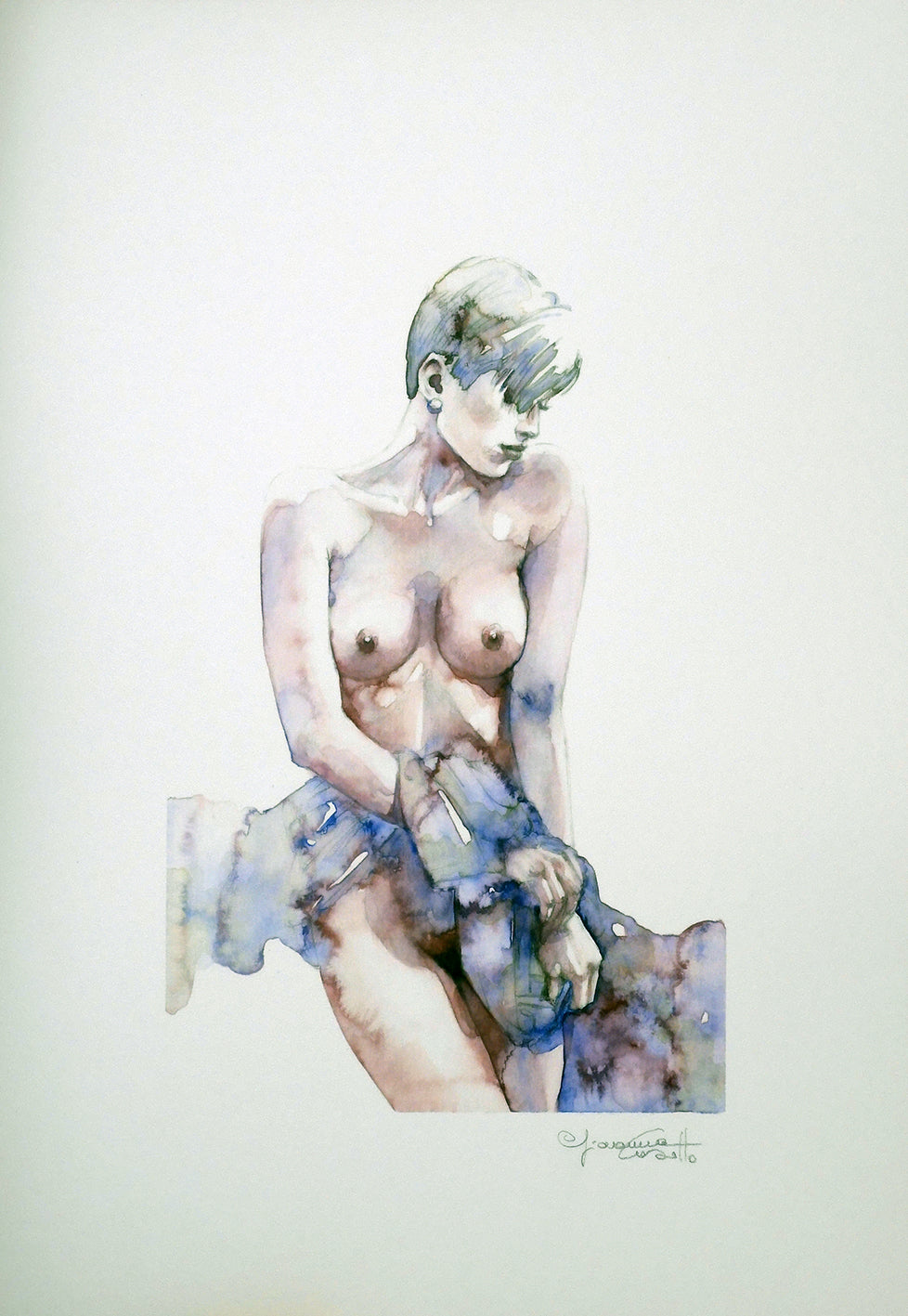 Casotto Portfolio  Acquarelle 2 con disegno originale 10