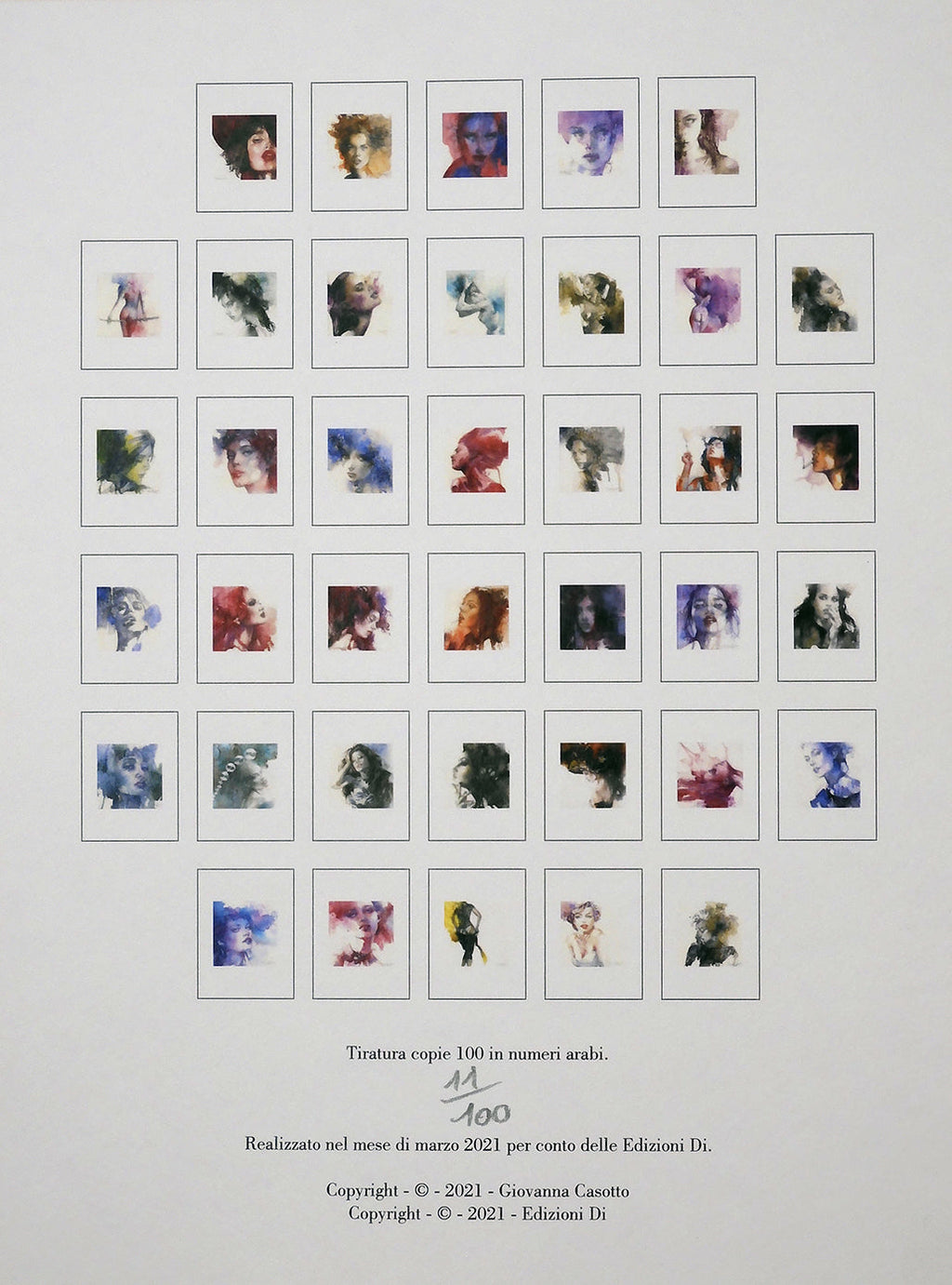 Casotto Portfolio Acquarelle con disegno originale 11