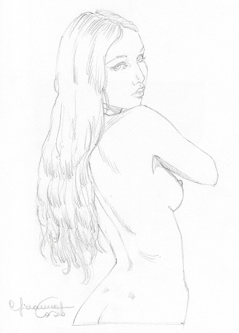 Casotto Portfolio Acquarelle con disegno originale 11