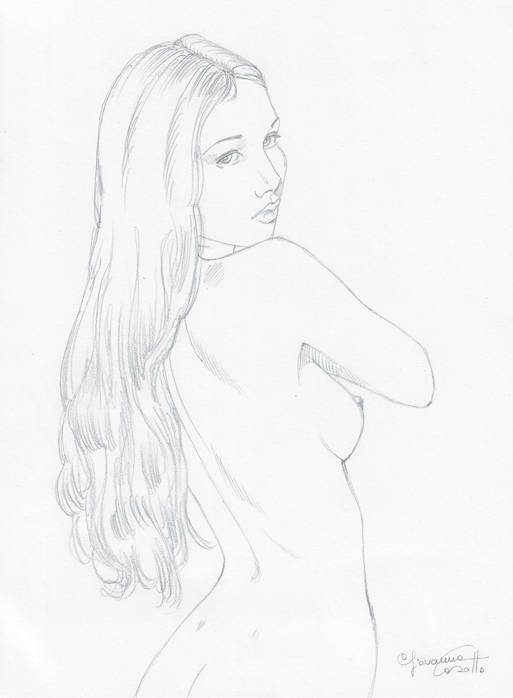Casotto Portfolio Watercolors with original drawing 1