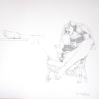 Portfolio Libro nero - Prurito con disegno originale 28