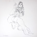 Portfolio Libro nero - Prurito con disegno originale 24