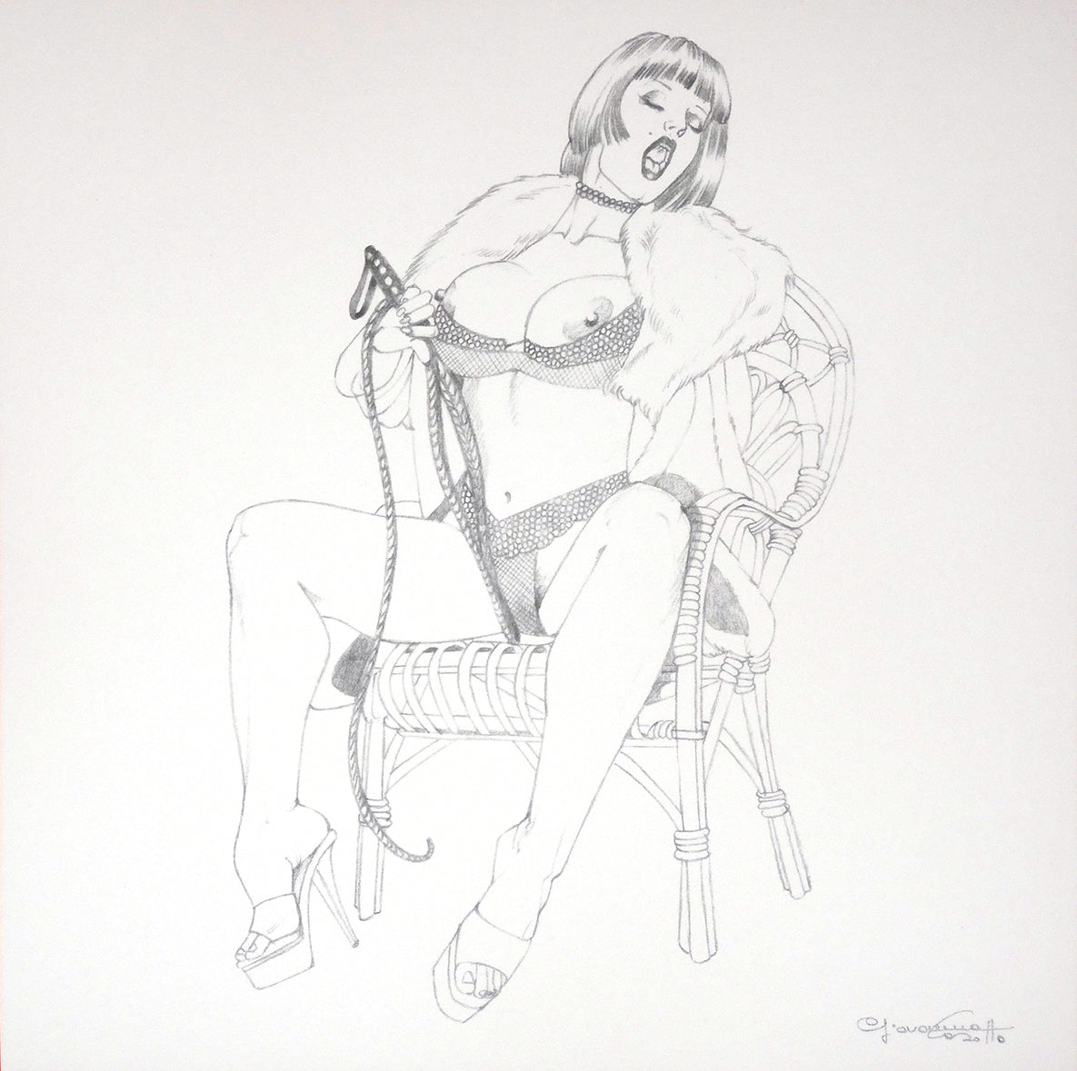 Portfolio Libro nero - Prurito con disegno originale 28