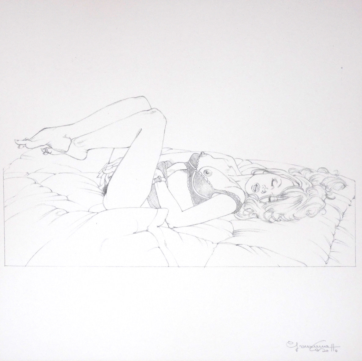 Portfolio Libro nero - Prurito con disegno originale 24