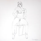 Portfolio Libro nero - Prurito con disegno originale 28