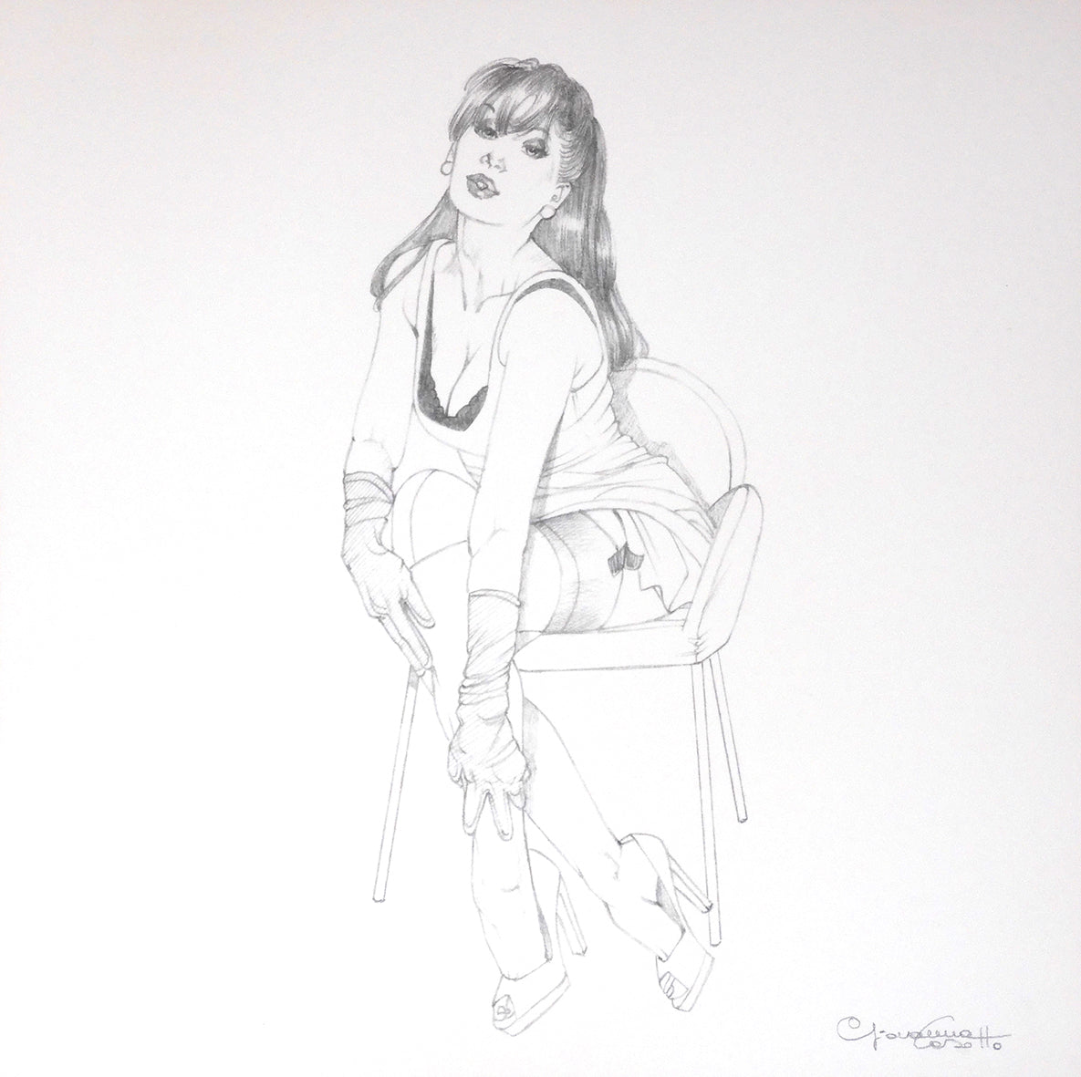 Portfolio Libro nero - Prurito con disegno originale 24