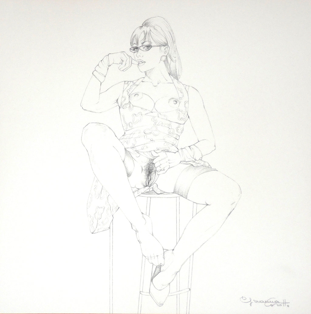 Portfolio Libro nero - Prurito con disegno originale 24