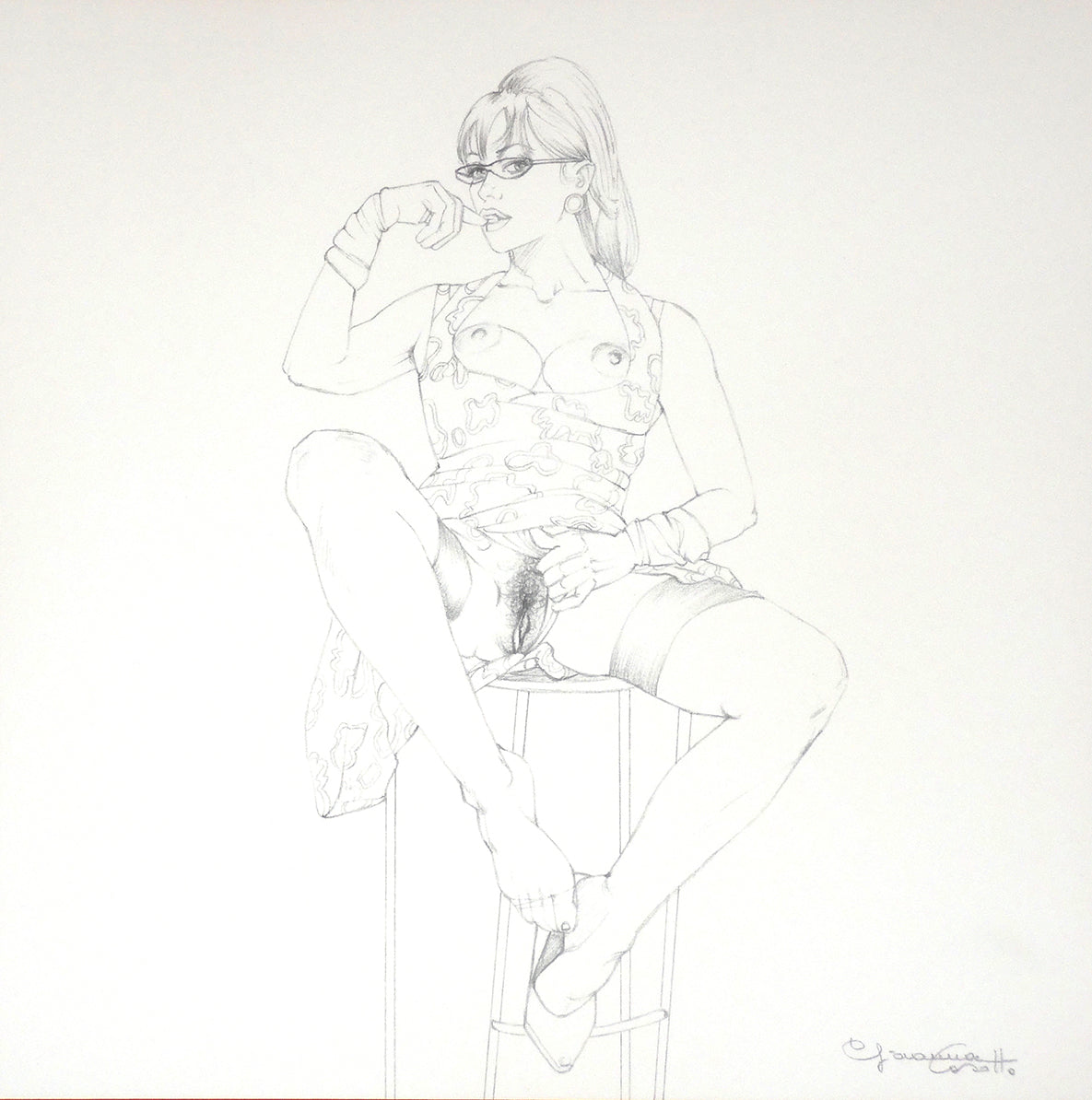 Portfolio Libro nero - Prurito con disegno originale 28