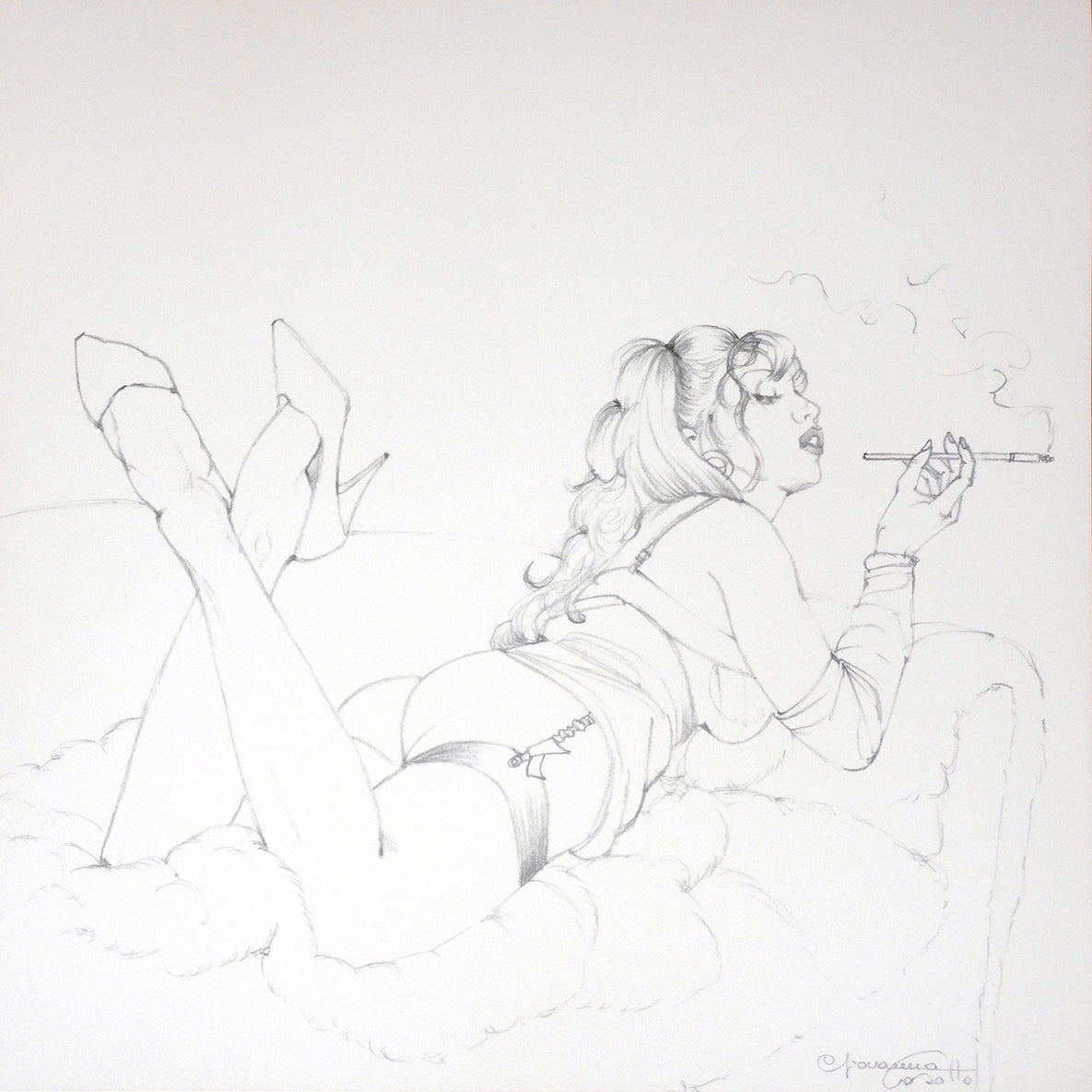 Portfolio Libro nero - Prurito con disegno originale 28