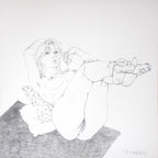 Portfolio Libro nero - Prurito con disegno originale 28