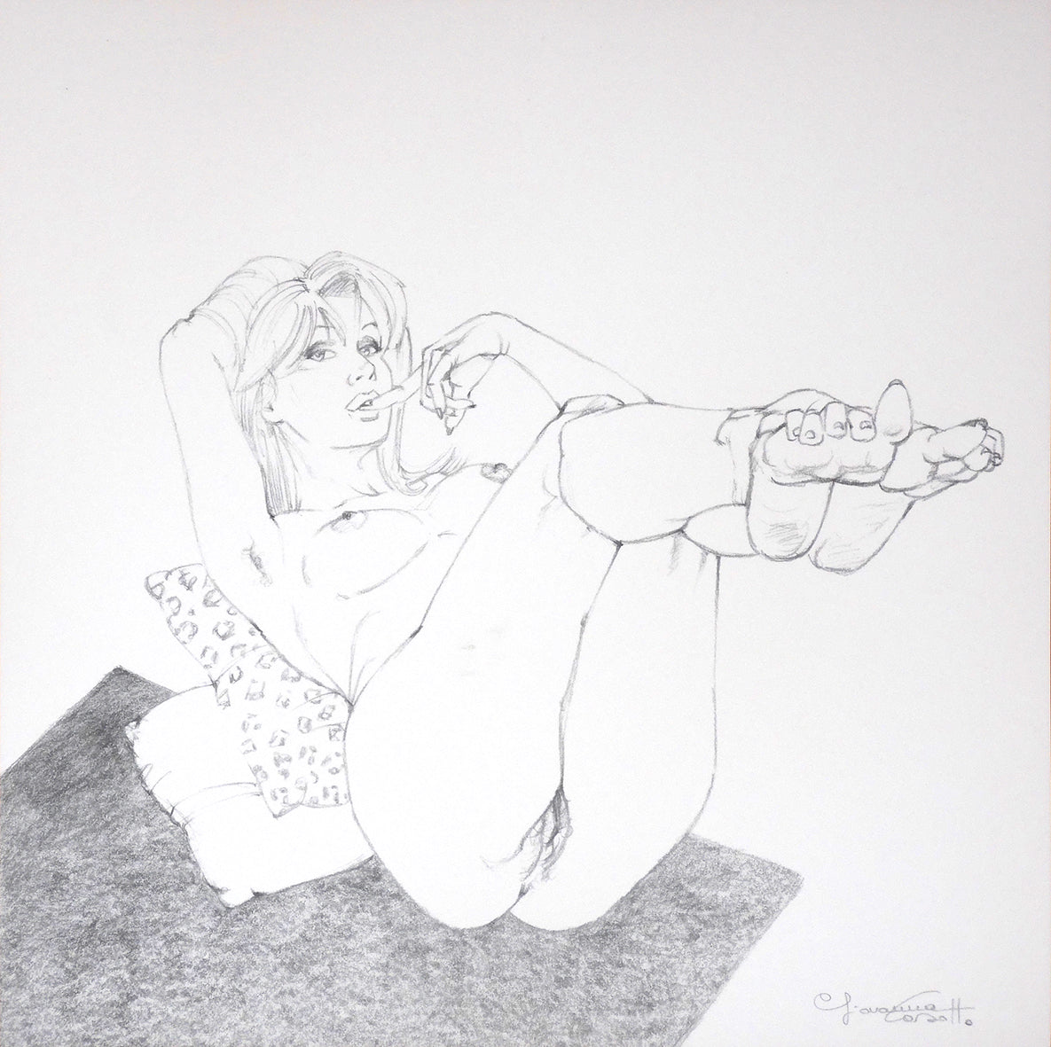 Portfolio Libro nero - Prurito con disegno originale 24