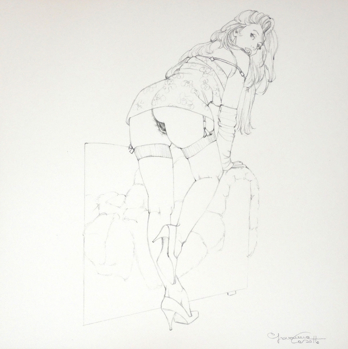 Portfolio Libro nero - Prurito con disegno originale 28