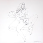 Portfolio Libro nero - Prurito con disegno originale 24