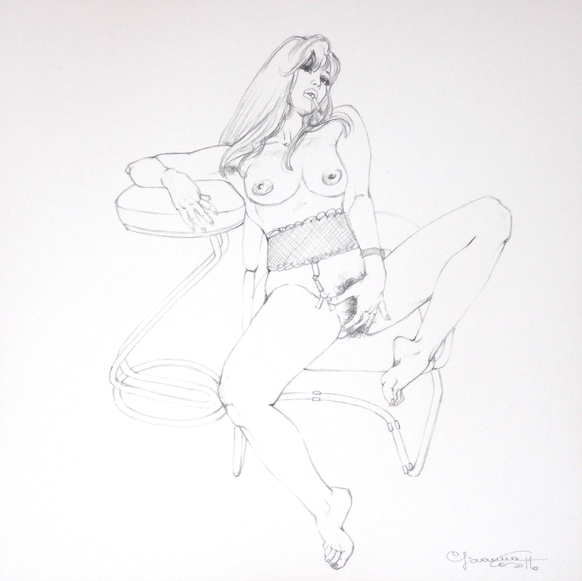 Portfolio Libro nero - Prurito con disegno originale 28