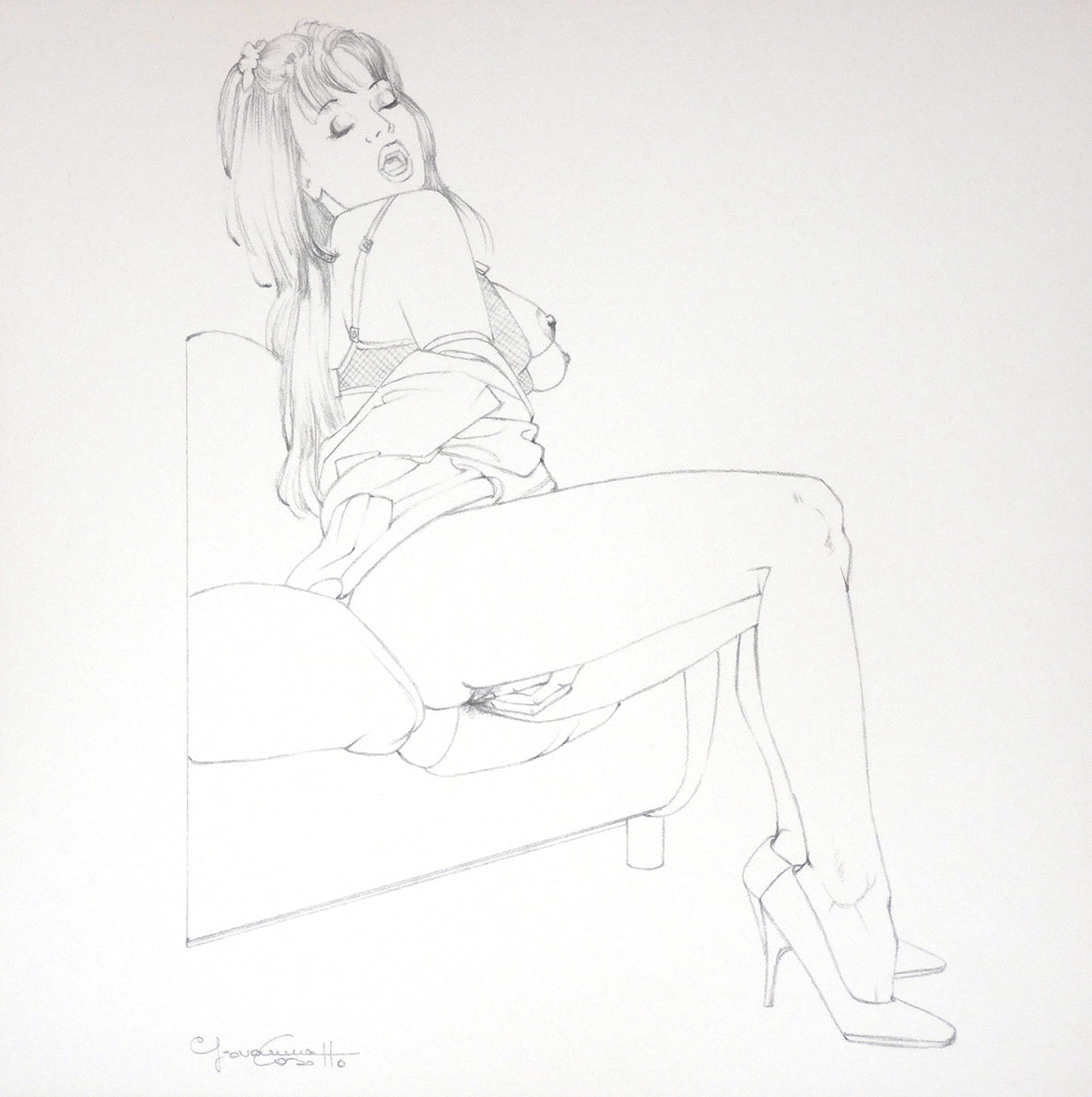 Portfolio Libro nero - Prurito con disegno originale 28