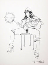 Portfolio Sketch Book con Disegno Originale N ° 26 - P.A. -