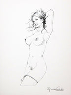 Portfolio Sketch Book with Original Drawing No. 32 - PA -