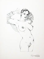 Portfolio Sketch Book with Original Drawing No. 32 - PA -