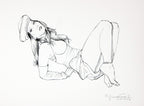 Portfolio Sketch Book con Disegno Originale N ° 25 - P.A. -