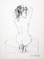 Portfolio Sketch Book con Disegno Originale N ° 25 - P.A. -