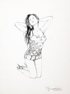 Portfolio Sketch Book with Original Drawing No. 35 - PA -