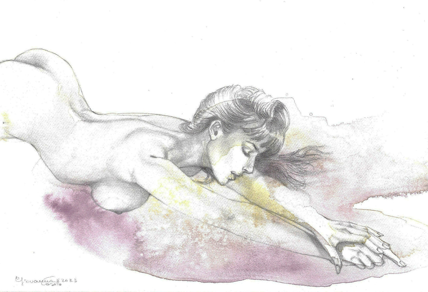 Giovanna Casotto - Valentina Carrera Volume Simbiosi  CON ACQUARELLO ORIGINALE 8