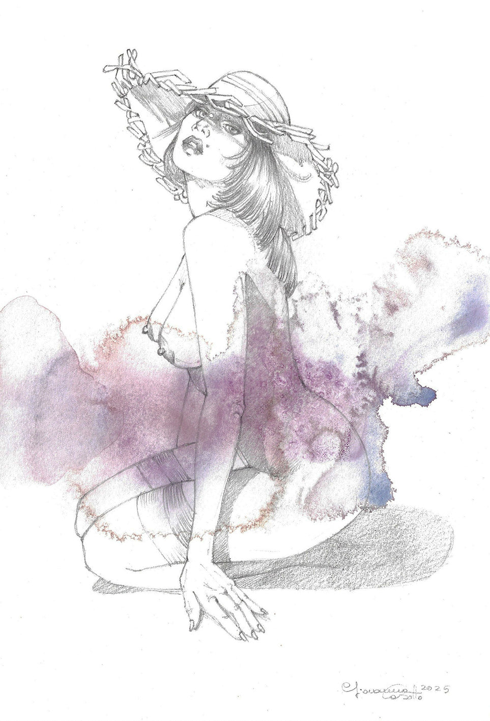 Giovanna Casotto - Valentina Carrera Volume Simbiosi  CON ACQUARELLO ORIGINALE 4