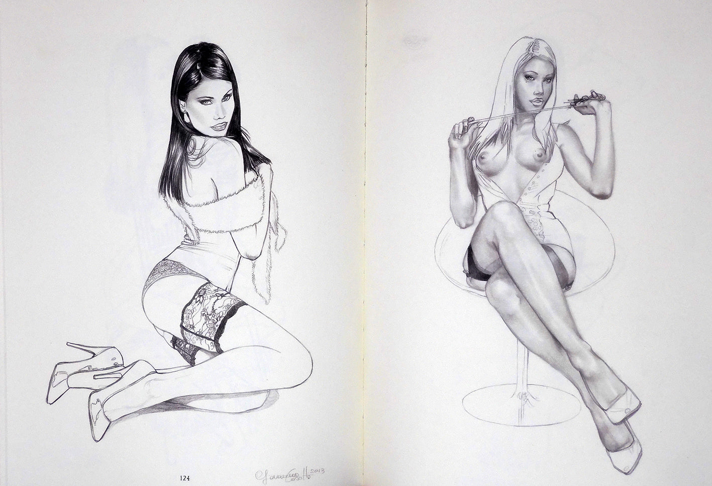 Casotto Volume Sketch Book 2 - Modelle- Limited con disegno originale 13 - P.A. -