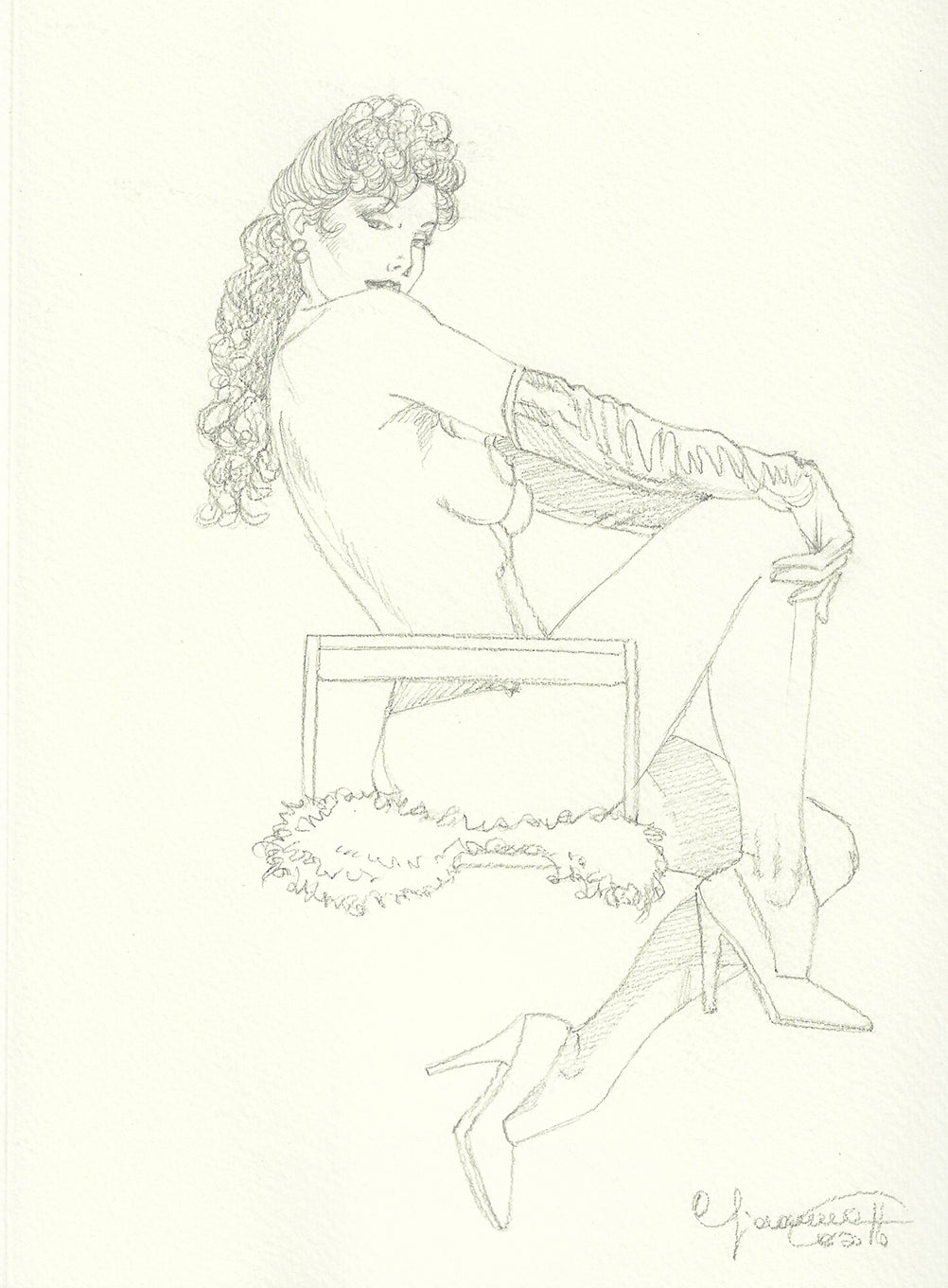 Casotto Volume Sketch Book 2 - Modelle- Limited con disegno originale 12 - P.A. - (Copia)