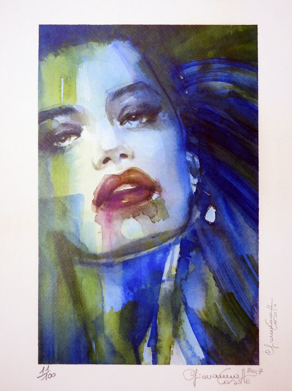 Portfolio Watererotics Girls 2 Bacio +  Disegno