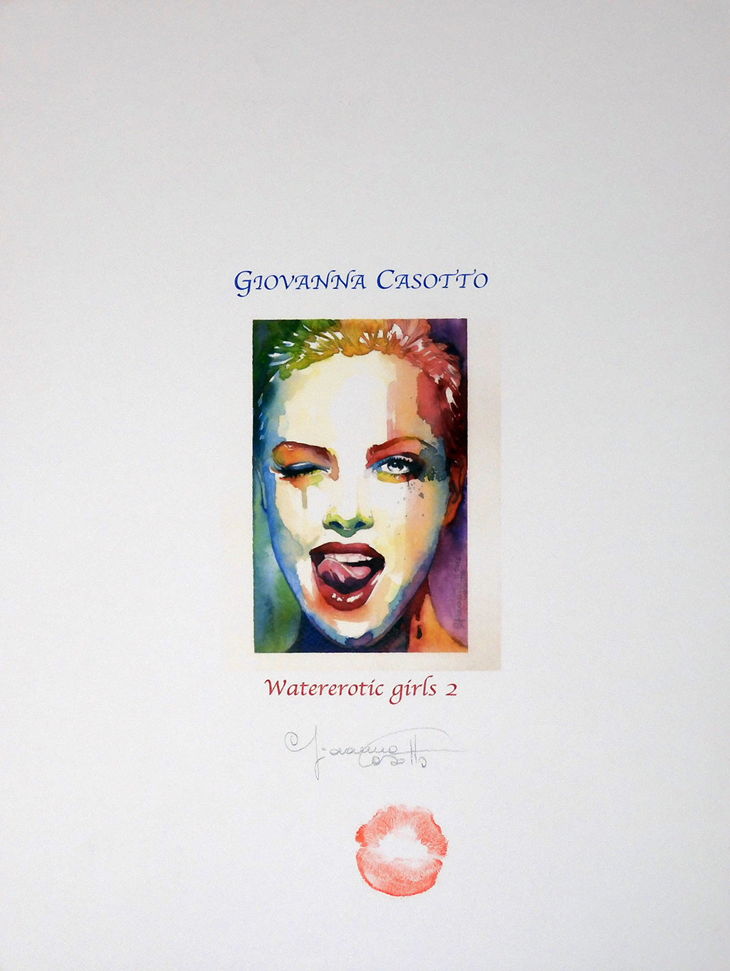 Portfolio Watererotics Girls 2 Bacio +  Disegno