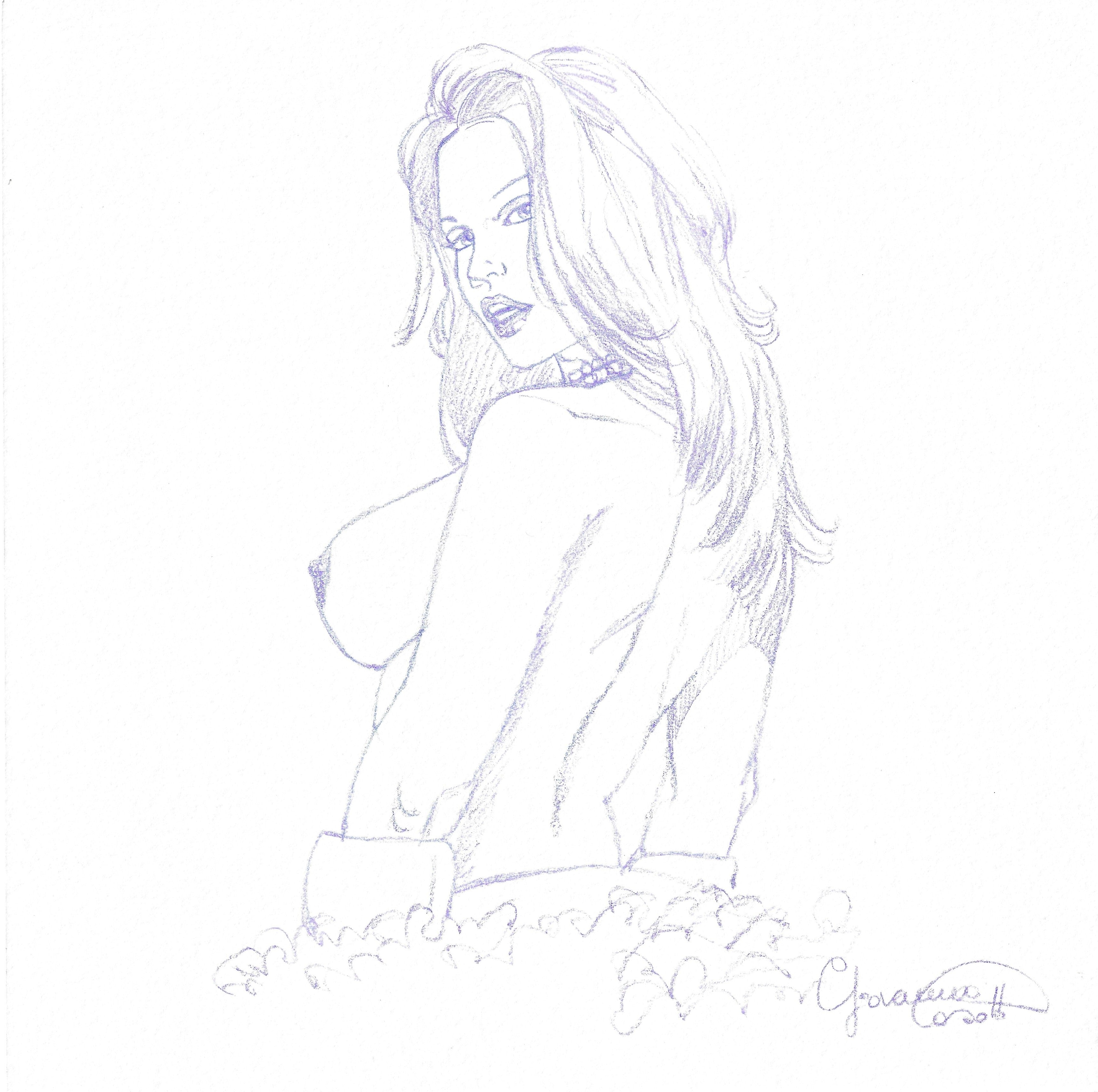 Portfolio Libro nero - Prurito con disegno originale 24