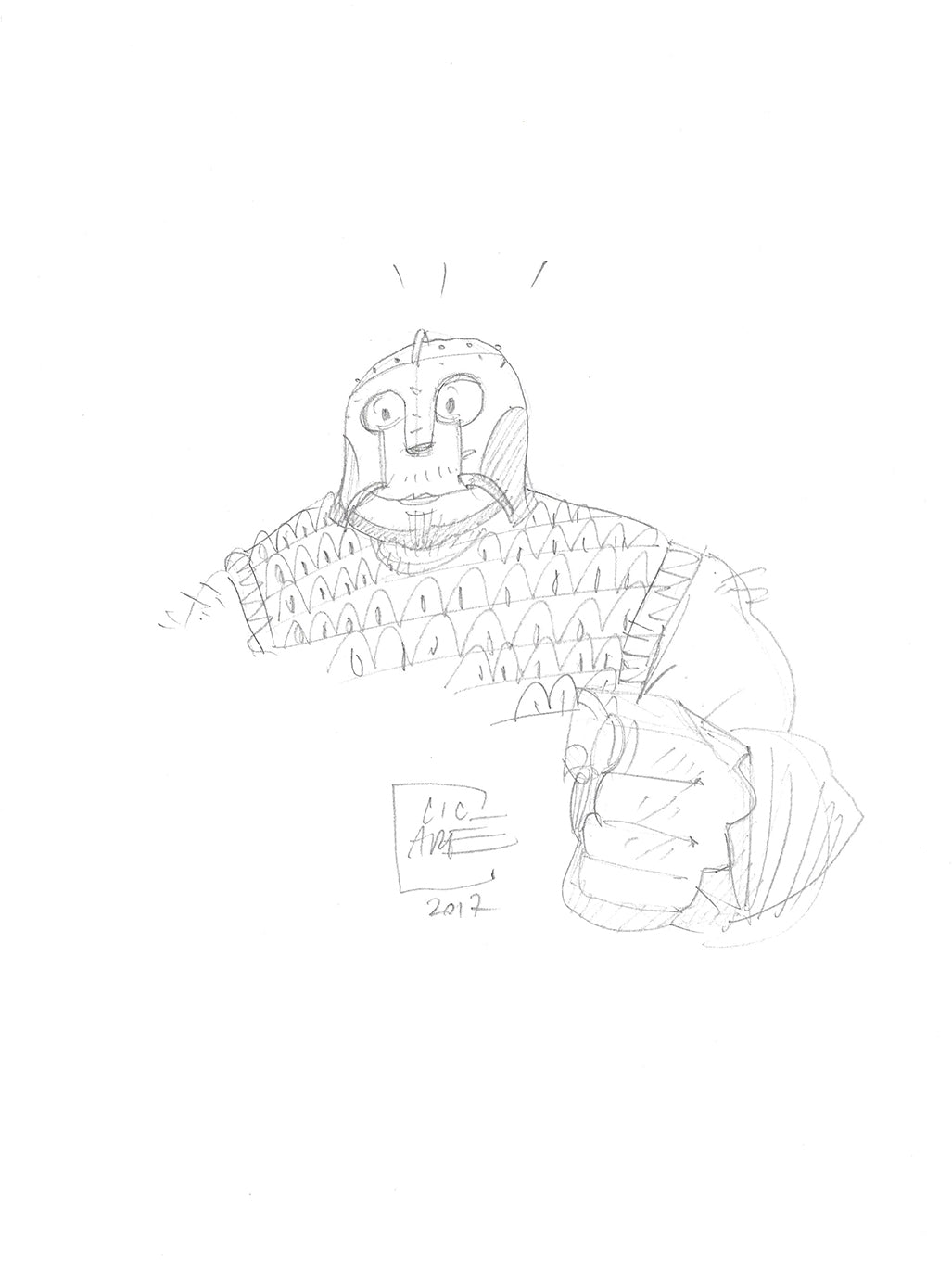 Cicaré Portfolio Miti con disegno originale