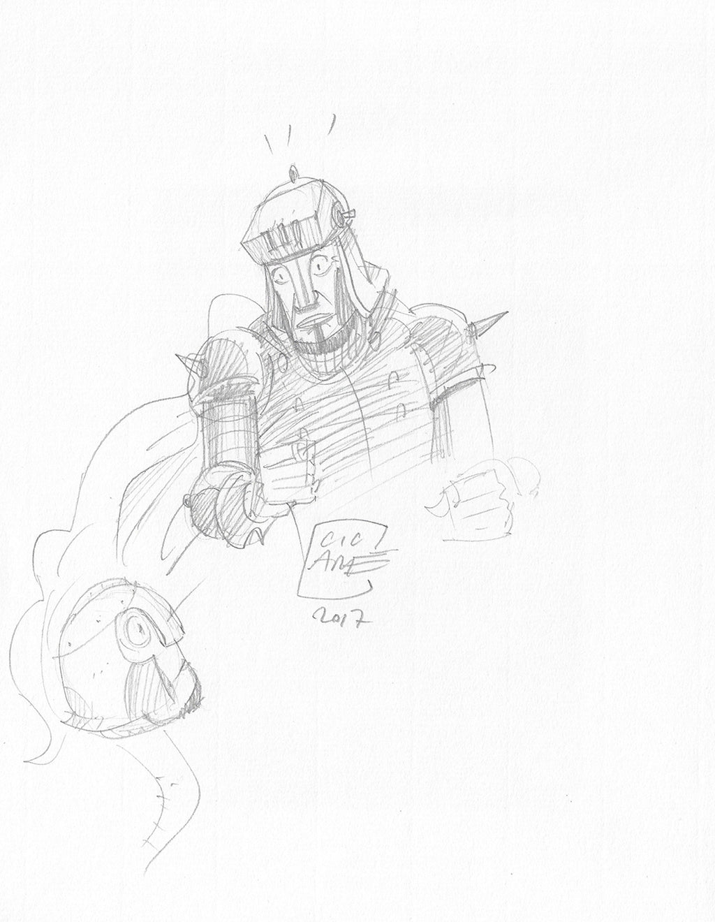 Cicaré Portfolio Miti con disegno originale 6
