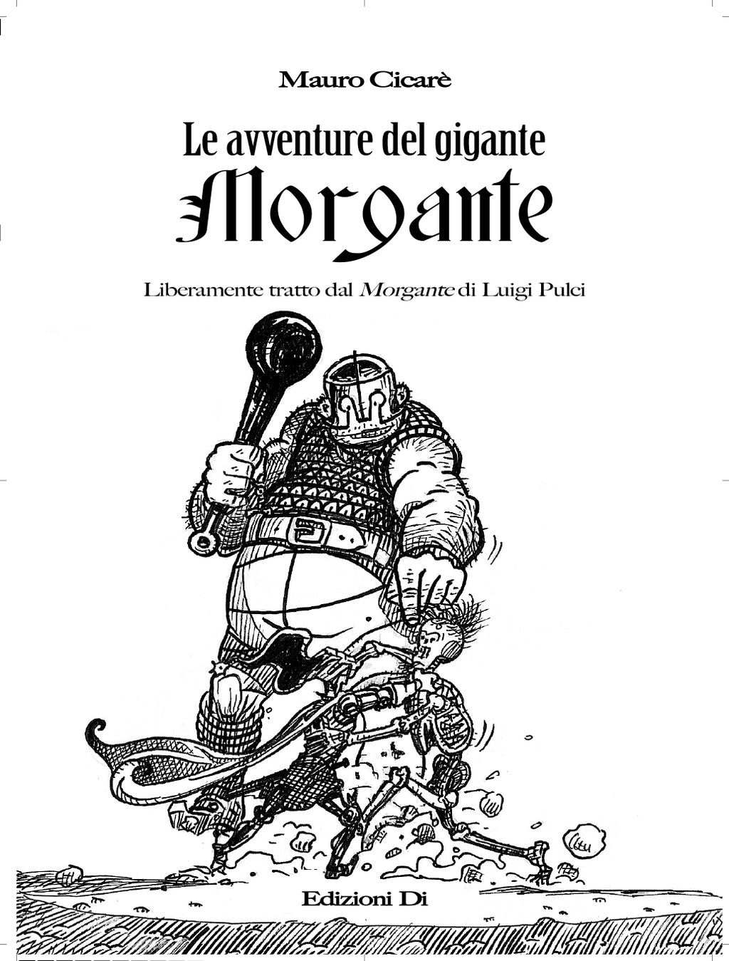 Morgante volume with original drawing.