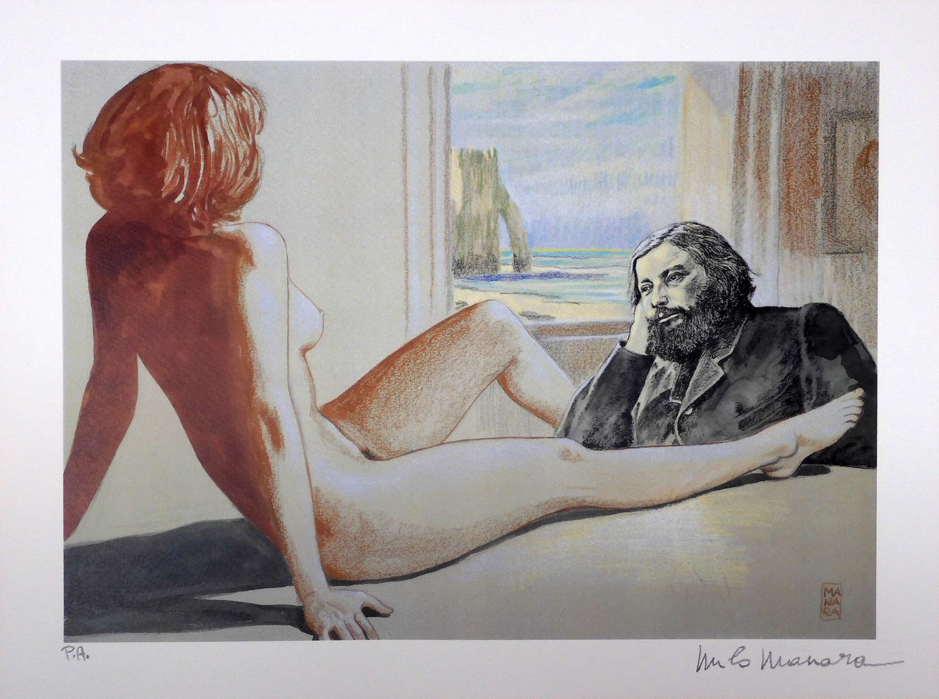 Stampa Firmata Courbet